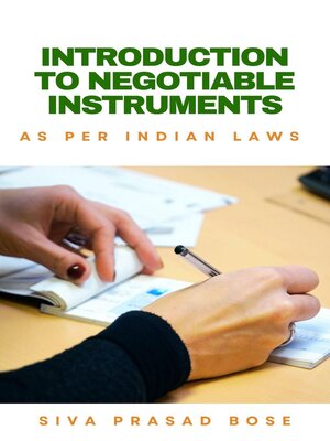 cover image of Introduction to Negotiable Instruments